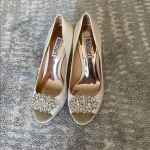 Badgley mischka studded heels